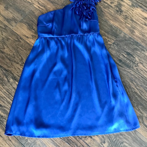 Blue one shoulder dress - Picture 3 of 3